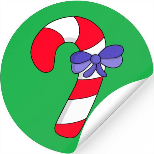 Candy cane 80s Stickers