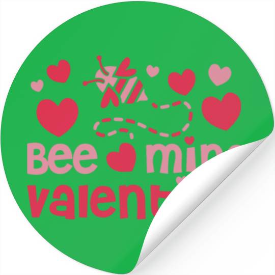 Bee Mine Valentine Stickers