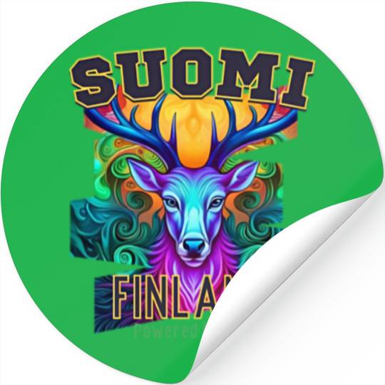 SUOMI FINLAND Powered by Sisu Reindeer edition Stickers