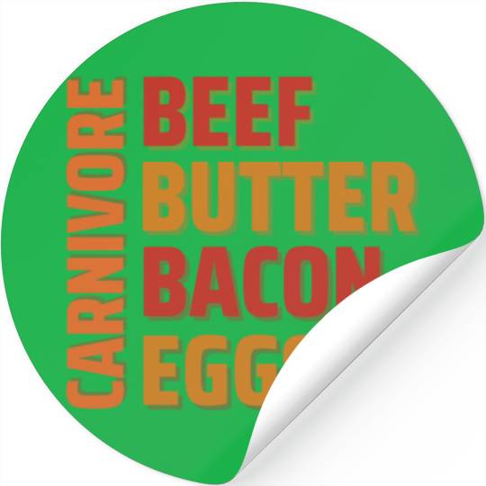 Beef Butter Bacon & Eggs - Carnivore Stickers
