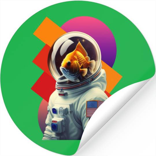 First Adventure with the Brave Goldfish Astronauts Stickers
