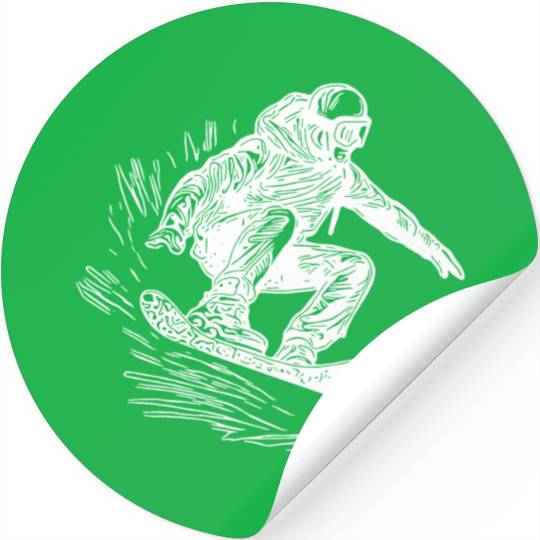 Snowboarding Jump Style Crass Snowboard Move Stickers