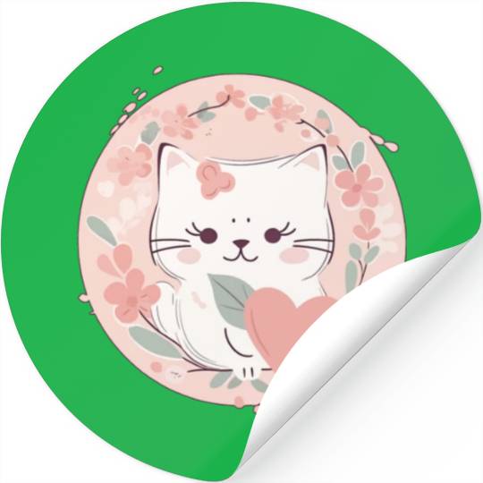 Mother's Day Cat Lover Stickers