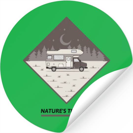 Nature's Therapy Camping Stickers