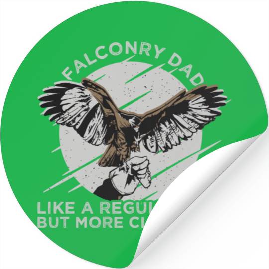 Falconry Dad Eagle Flying Stickers