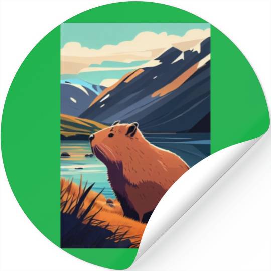 Capybara Nature Capibara Stickers