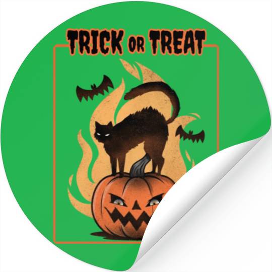 Trick Or Treat Halloween Stickers