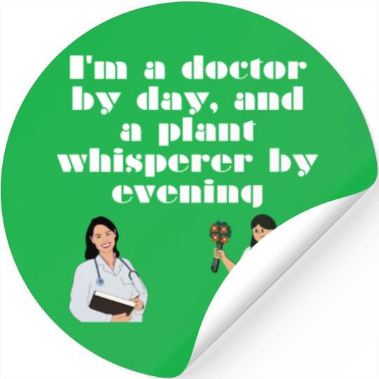I am a doctor by day, relaxing design Stickers