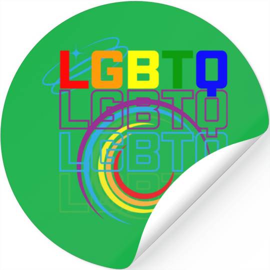 LGBTQ Design Pride Month Rainbow Flag LGBT Stickers