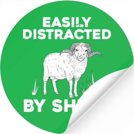 Cute Sheep For Men Women Lamb Farm Animal Farmer Stickers
