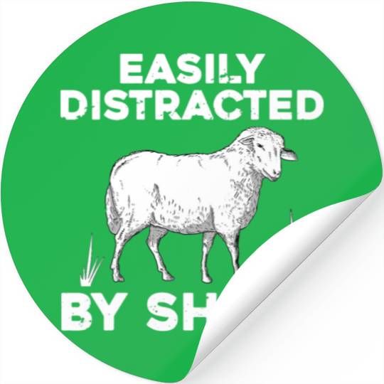 Cute Sheep For Men Women Lamb Farm Animal Farmer Stickers