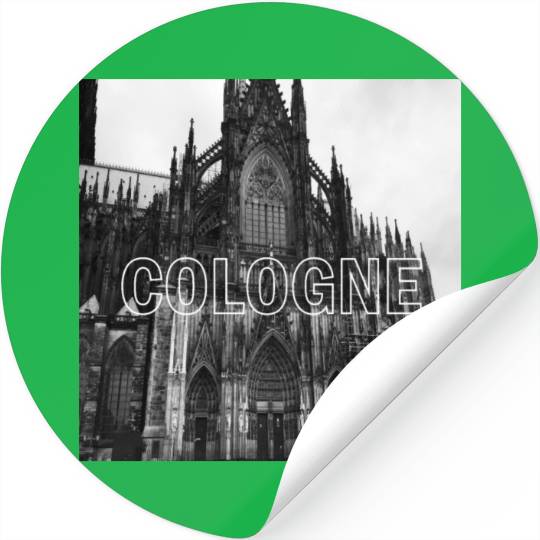 Cologne historical cathedral church in germany Stickers