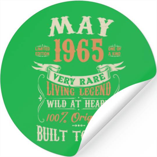 May 1965 Birthday Surprise Stickers