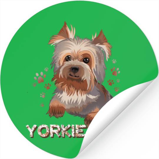 Yorkie Dad Stickers