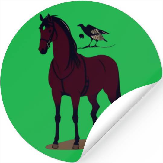 Horse and bird Stickers