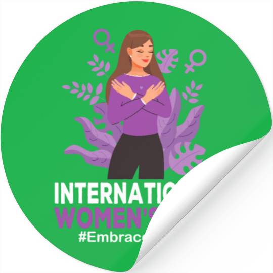 International Women's Day 2023 8 March IWD Embrace Stickers
