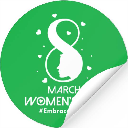 International Women's Day 2023 8 March IWD Embrace Stickers