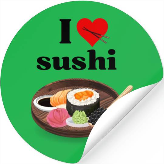 I Love Sushi Gifts For Sushi Lovers Stickers