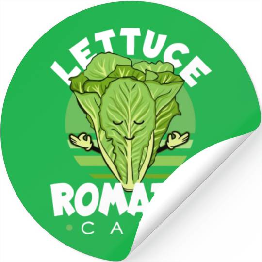 Lettuce Romaine Calm Mindfulness Vegan Yoga Lover Stickers