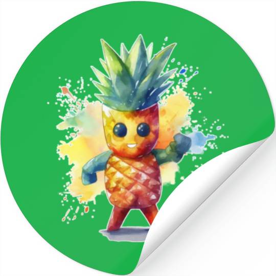 Pineapple Hero Stickers