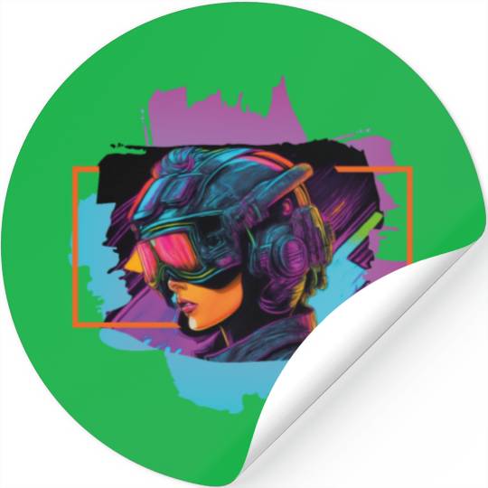 cyberpunk IV Stickers