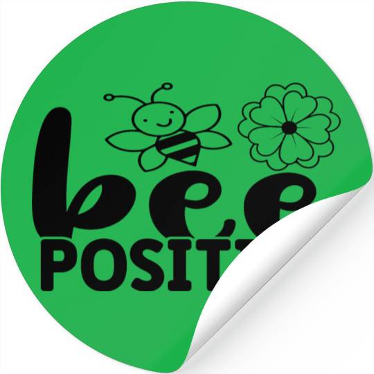 Bee positive Stickers