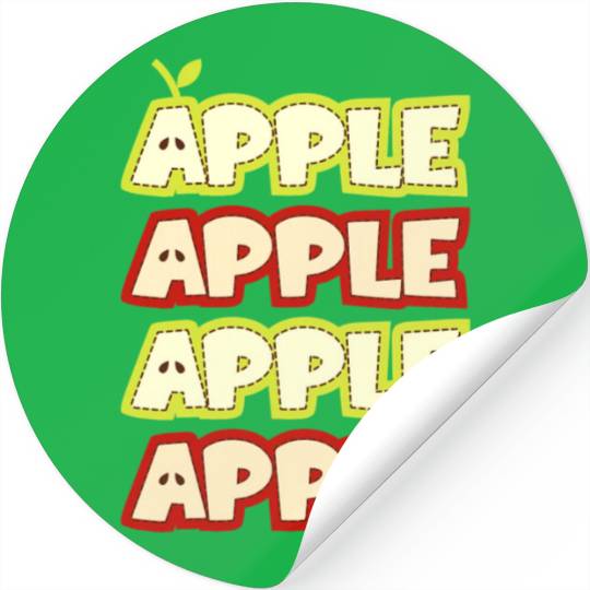 Apple Repeat Apple Picking Farmer Stickers
