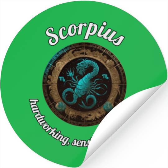 Scorpius Zodiac Sign Scorpio Astronomy Stickers