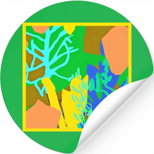 Beautiful Ocean Patterns Design Stickers