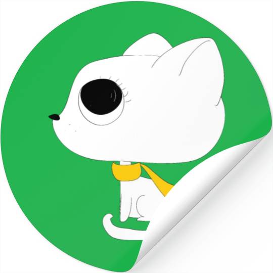 black white kittens 02 Stickers