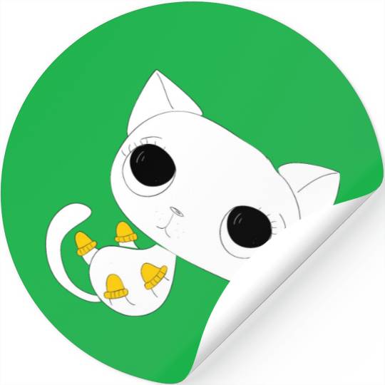 black white kittens 04 Stickers