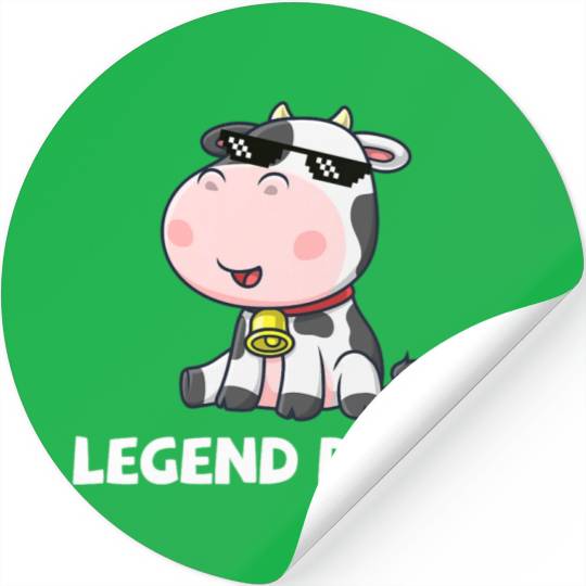 Legend Dairy Cow Farm Funny Cattle Farmer Stickers