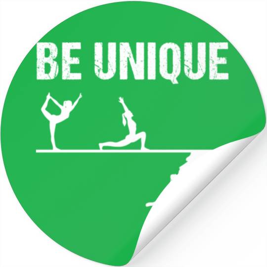 Be Unique Rock Climbing Girl Motivational Design Stickers