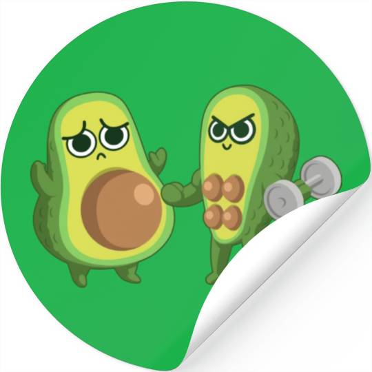 Avocado Gym Stickers