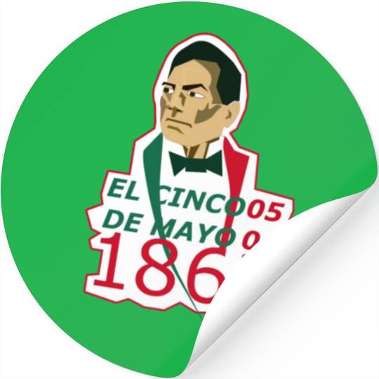 El Cinco de Mayo (5 May 1862 - Battle of Puebla) Stickers