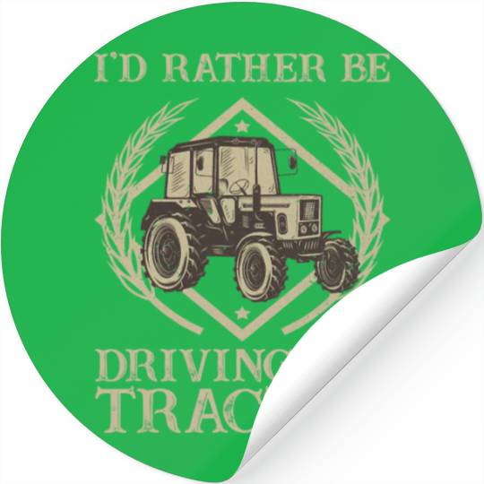 Cool Tractor Design For Men Women Tractor Driver Stickers