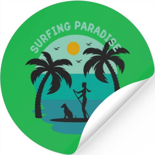 Summer Days Beach Paradise Stickers