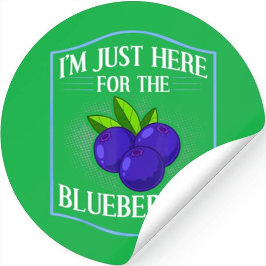 Blueberry Plant Blueberries Farmer Bush Tree Stickers
