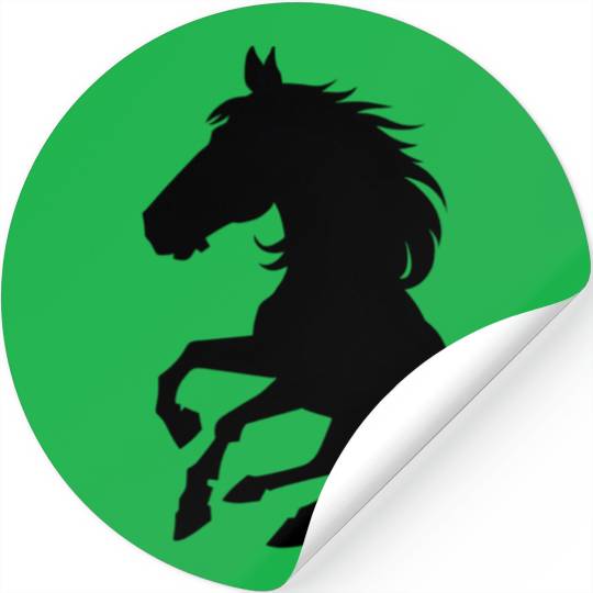 Black horse Stickers