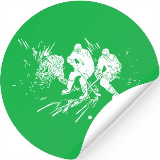 Fantastic Ice Hockey Daddy Fan Motif Stickers