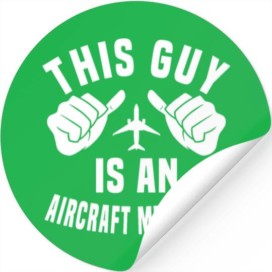Funny Aircraft Mechanic Design Stickers