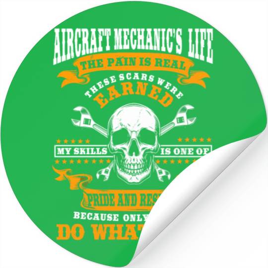 Great Aircraft Mechanic Costume Stickers
