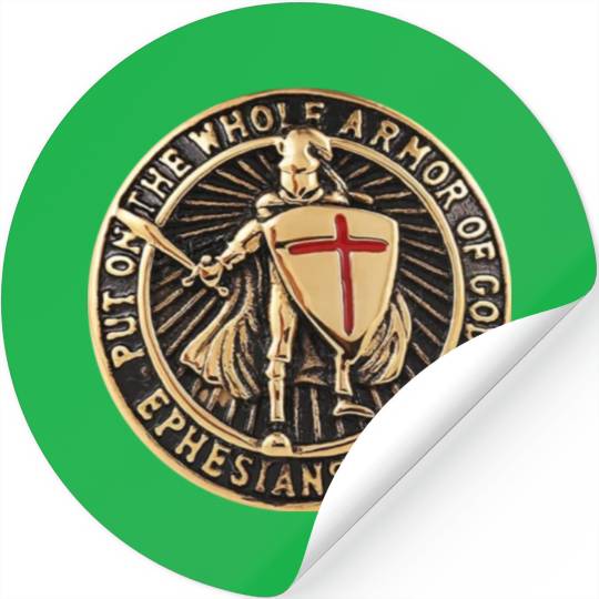 Armor Of God Christian Knight Stickers