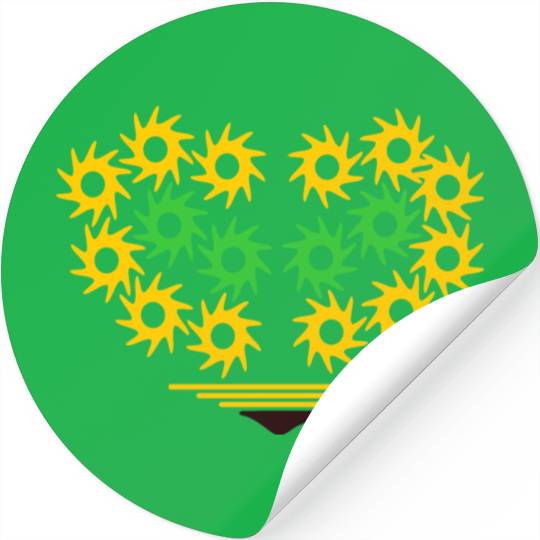 yellow heart Stickers