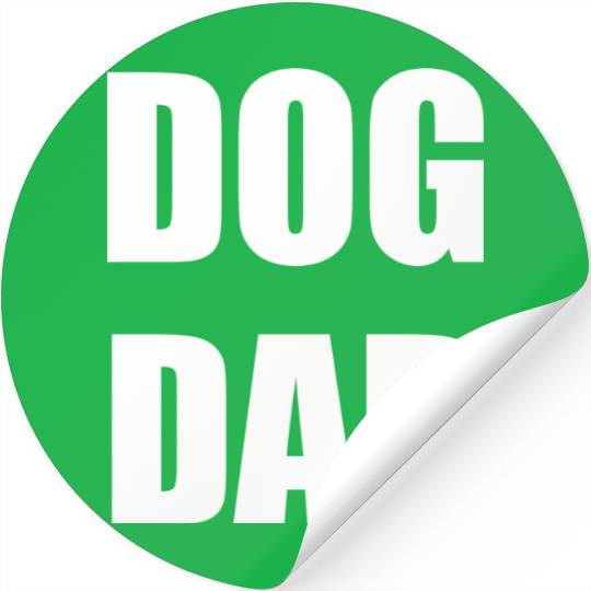 DOG DAD - cute dog Stickers