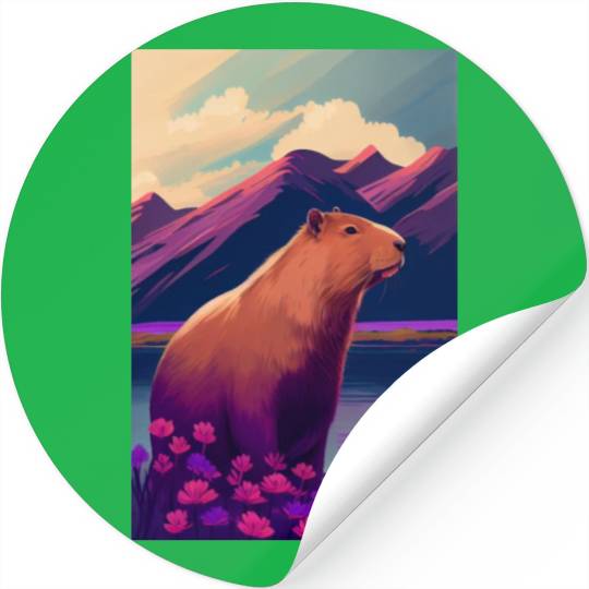 Capybara Nature Capibara Stickers