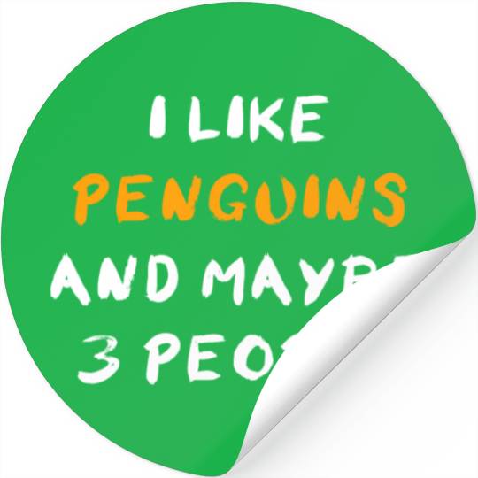 Penguins And 3 People Stickers