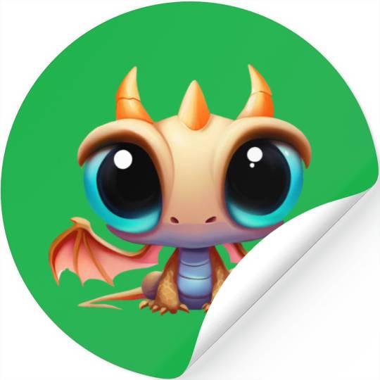 CUTE DRAGON FANTASY MEDIEVAL TIMES Stickers