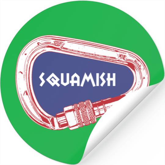 Squamish Rock Climbing Carabiner Stickers
