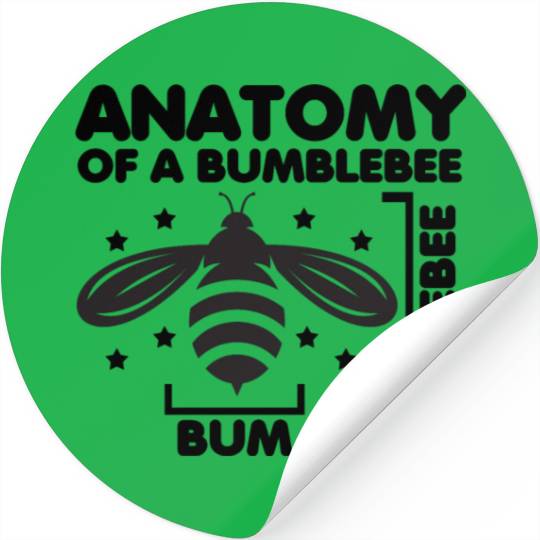Anatomy of a Bumblebee Bee Lover Gift Stickers
